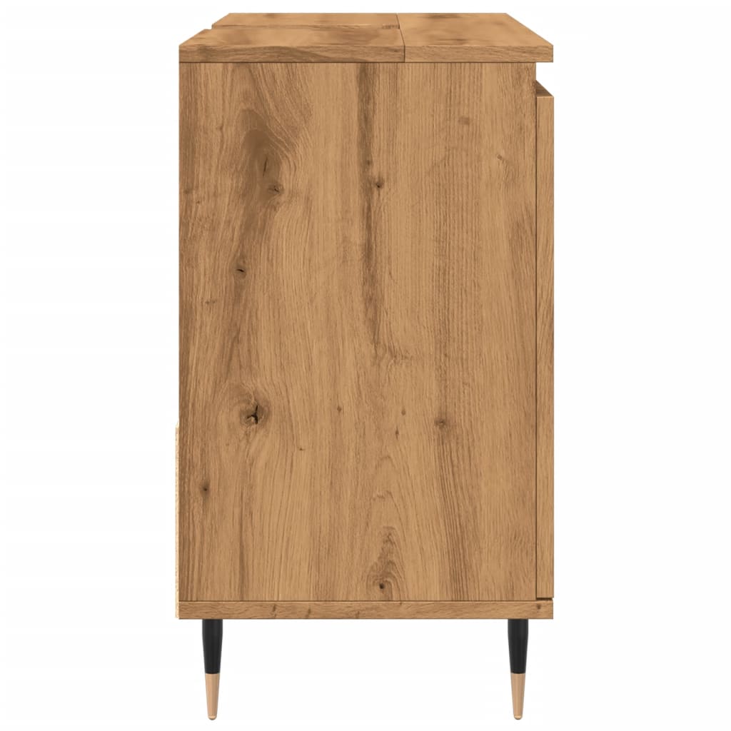 Mueble de baño de roble hecho a mano en madera de ingeniería - 5