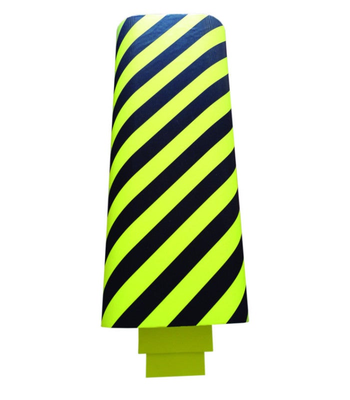 Protection D'Arête En Mousse EVA – 40 Mm, Noir/Jaune, Conforme REACH, Adhésif Intégré