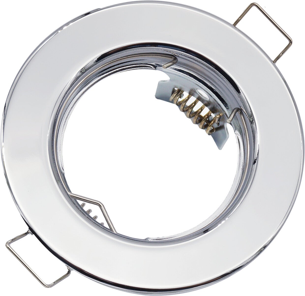 Oprawa sufitowa wpuszczana oczko chromowana 1xGU10x50W okrągła IP20 wym: 2,8 x 8 x 8 cm metal IdeaLED