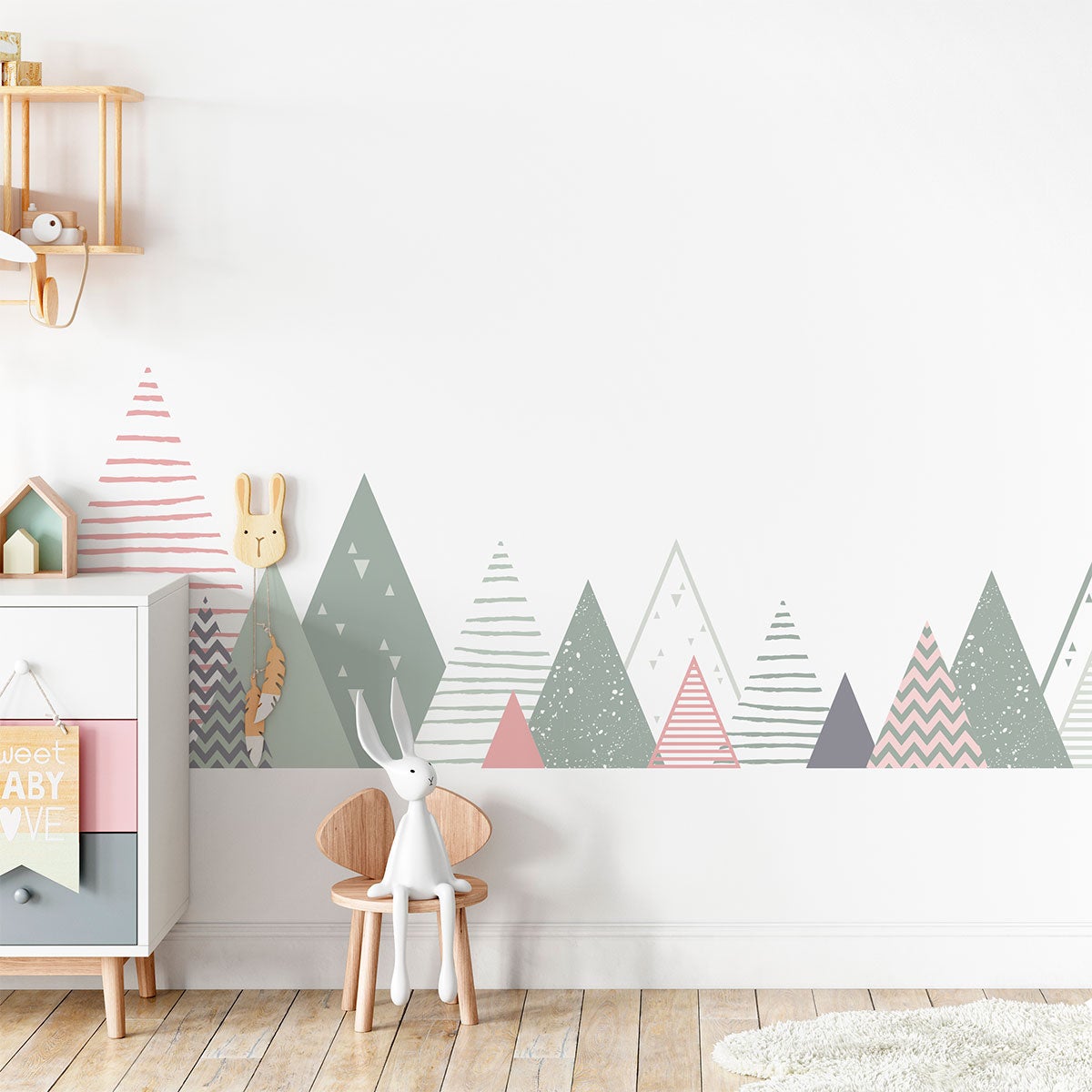 Adesivo bambino di montagna scandinavo maeka - Sticker adesivo - adesivi murali - 90x155cm - 3