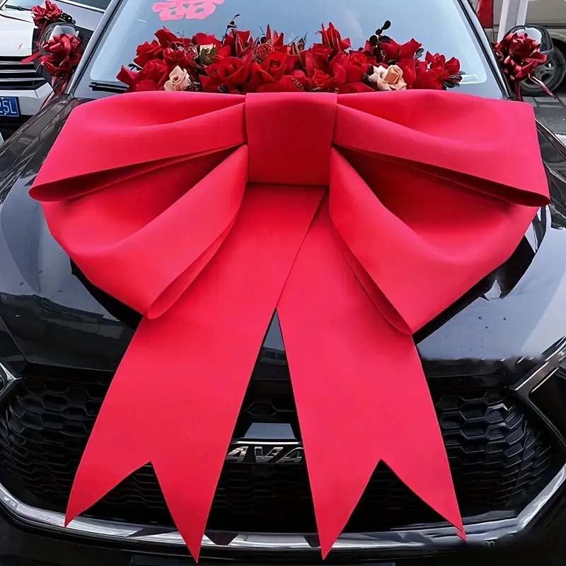 2 un Laço Vermelho Extra Grande em EVA leve e durável – Decoração Natal, Casamento, Dia dos Namorados, Ano Novo, Presente ou Casa - 5