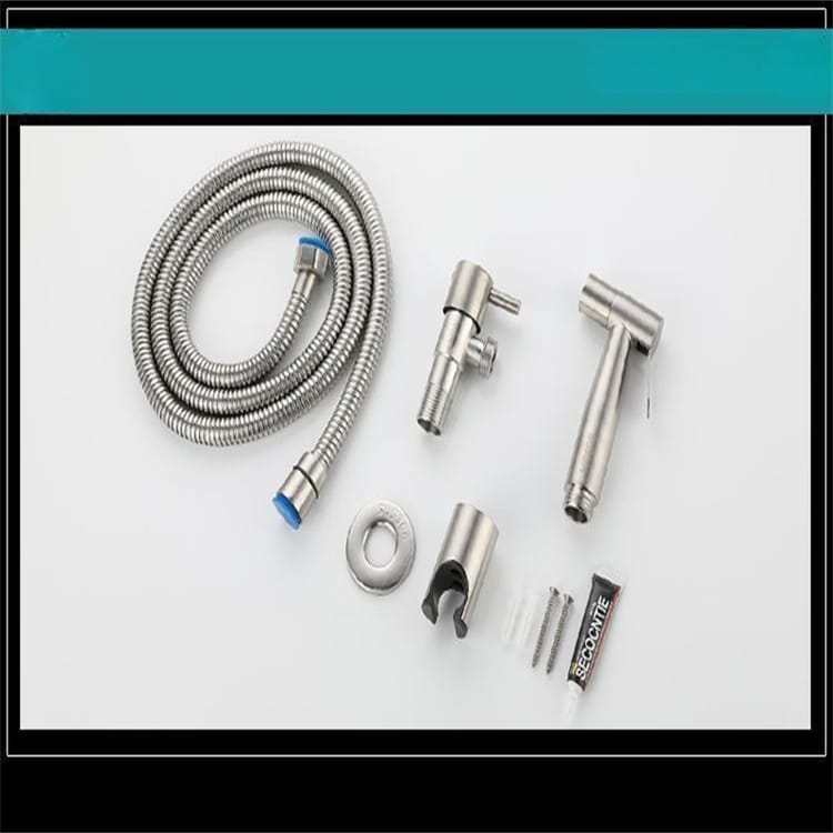 Kit di doccetta per WC in acciaio inossidabile grigio 304 - Doccia ad alta pressione, igiene e comfort moderno - 5