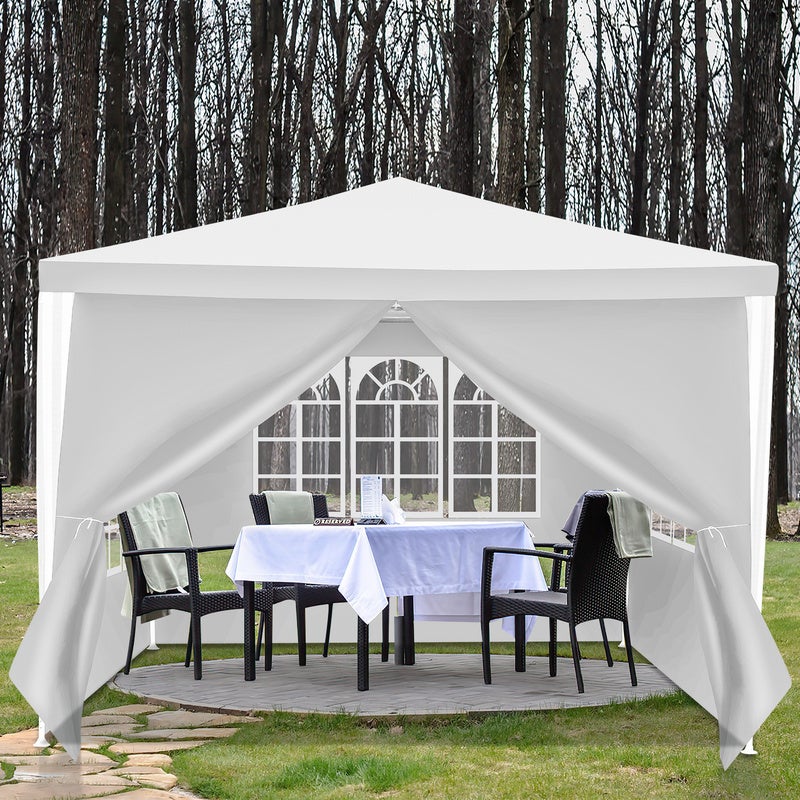 Maison Exclusive - Tenda Per Feste Pieghevole Con Pareti Laterali Rosso 3x3 M 88075211