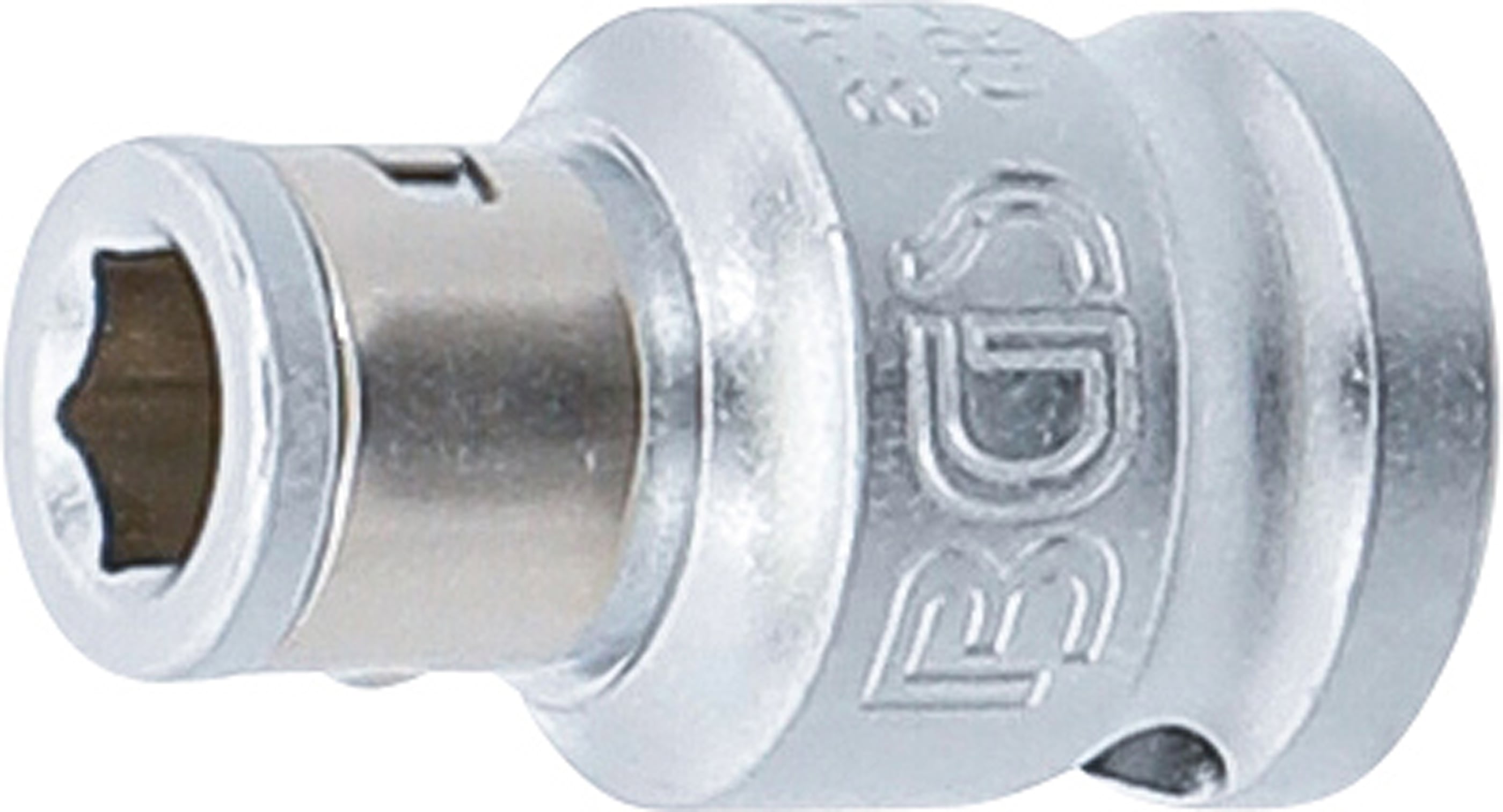 BGS Adapter do bitów z kulką blokującą Kwadrat wewnętrzny 10 mm (3/8") Sześciokąt wewnętrzny 6,3 mm (1/4") - 8225