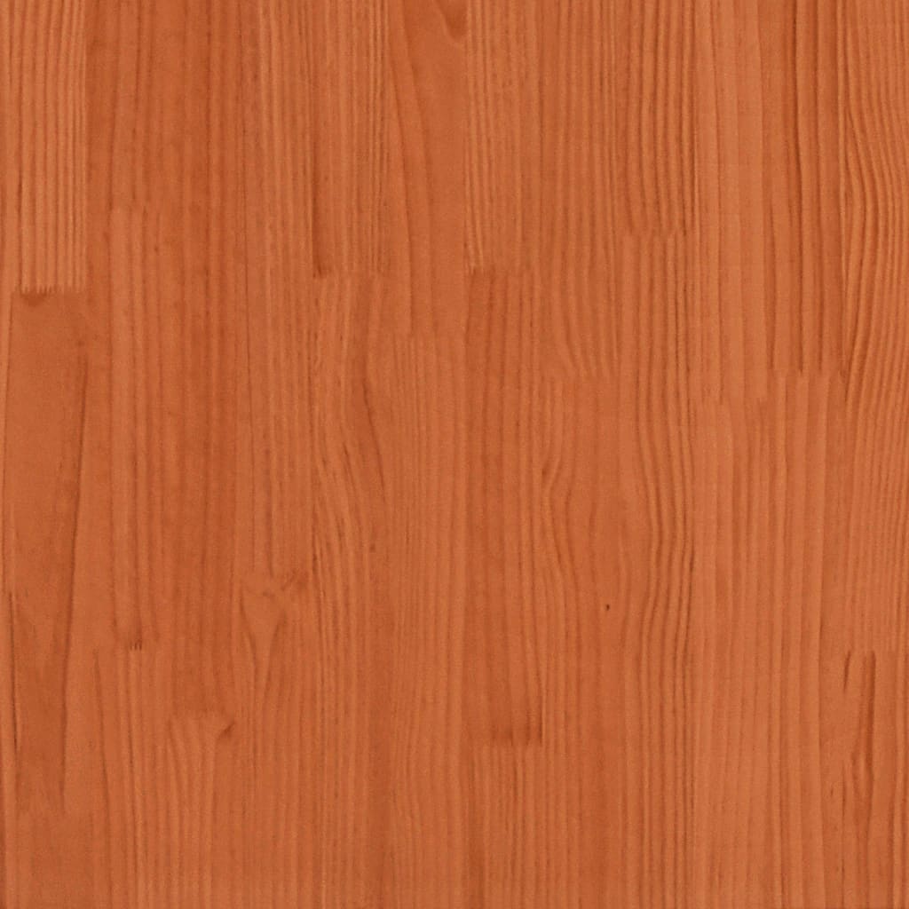 Salon de jardin 4 pcs avec coussins cire marron bois pin massif - 8