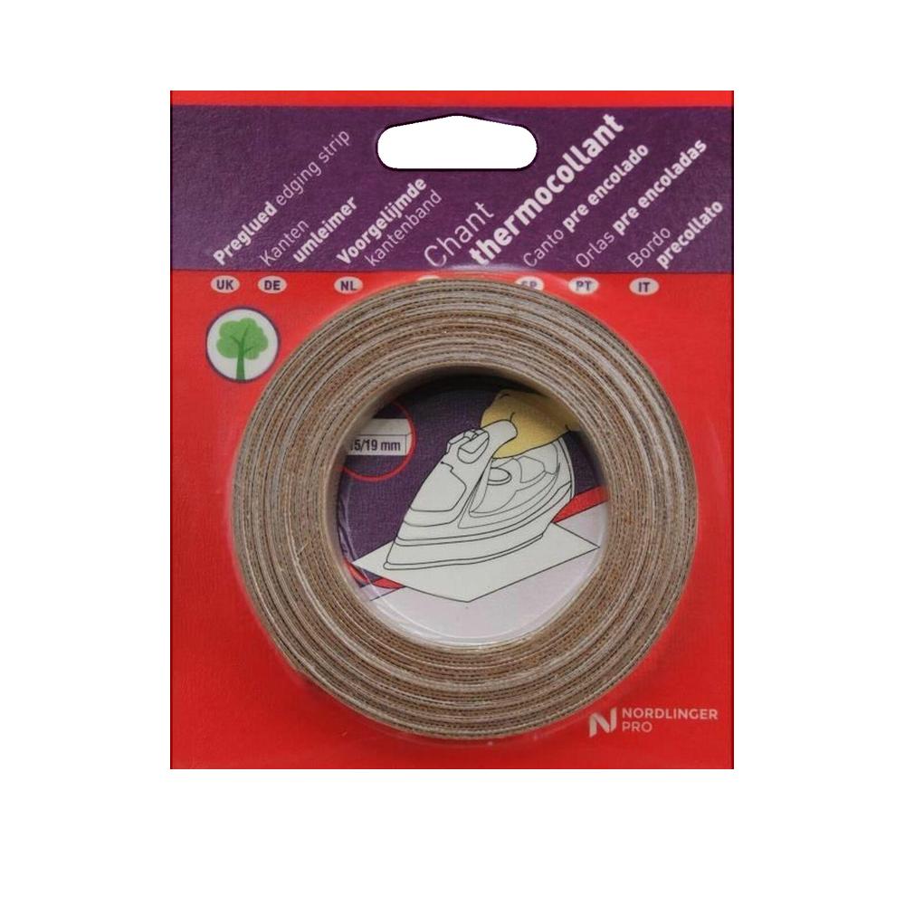 Chant bois de placage pré-encollé Nordlinger - Chêne - Longueur 5 m - Largeur 23 mm - 2