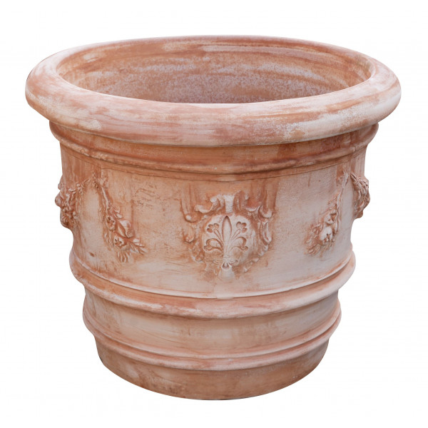 Biscottini macetas grandes de terracota para exterior 80x68x80 cm made in italy | macetas de exterior hechas a mano
