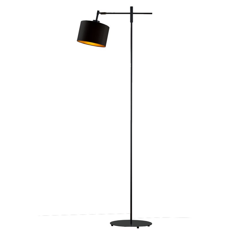 Lampa stojąca podłogowa przegubowa regulowana z abażurem walec 17cm SALIX