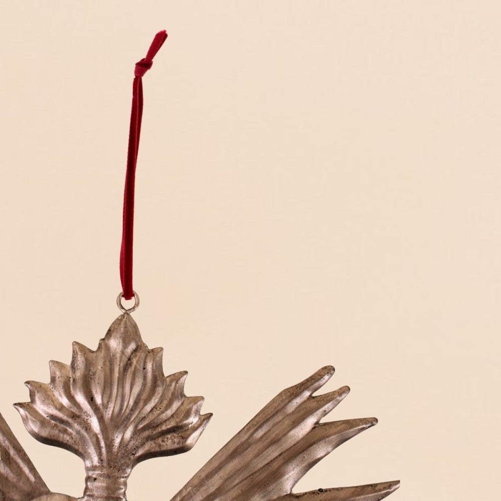 Ex voto coeur en métal doré 24cm - Ornami - 3