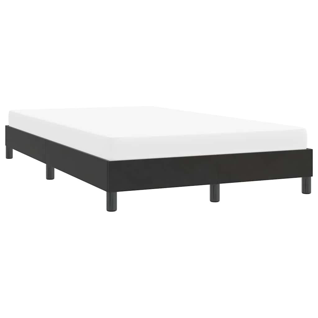 Cadre de lit sans matelas noir 120 x 210 cm velours - 4