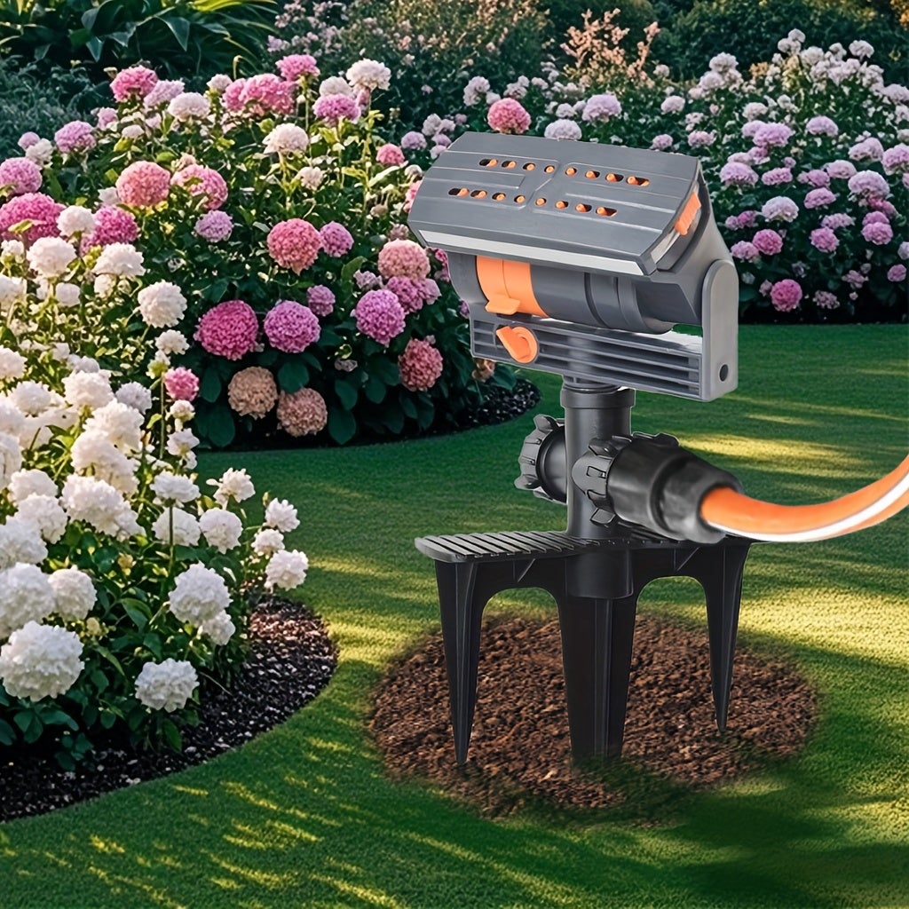Arroseur rotatif haute pression, arroseur oscillant automatique 16 trous, 4 types de jets, idéal pour l'arrosage de la maison et du jardin. - 3