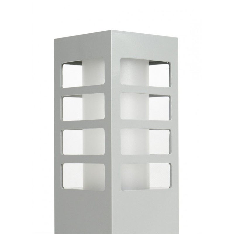 Lampa ogrodowa stojąca Rado srebrna 1xE27x18W IP54 wym: 75 x 8 x 8 cm aluminium SU-MA