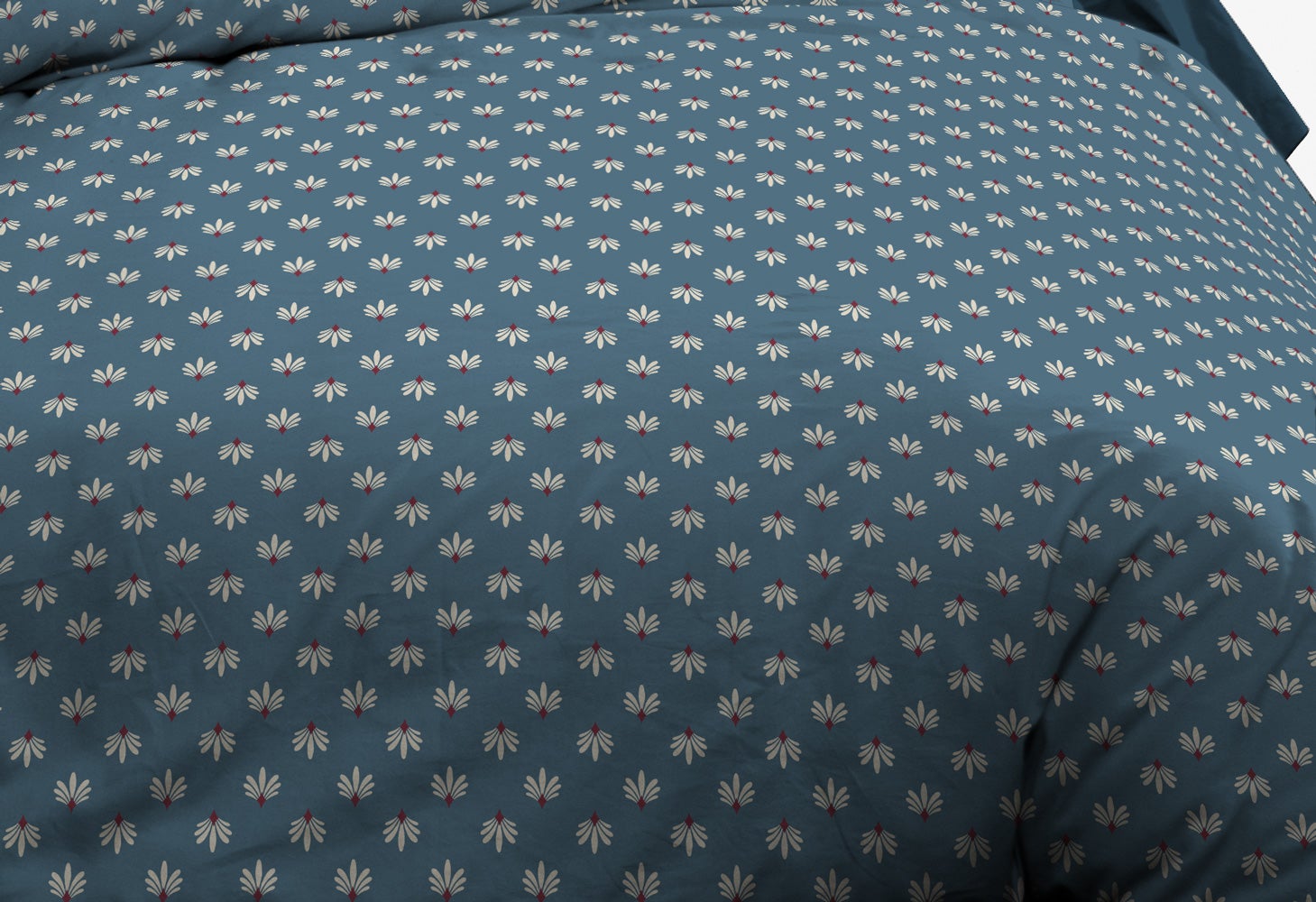 Parure Drap plat + drap-housse 160x200 + 2 T - Pur coton 57 fils - Alya - 2