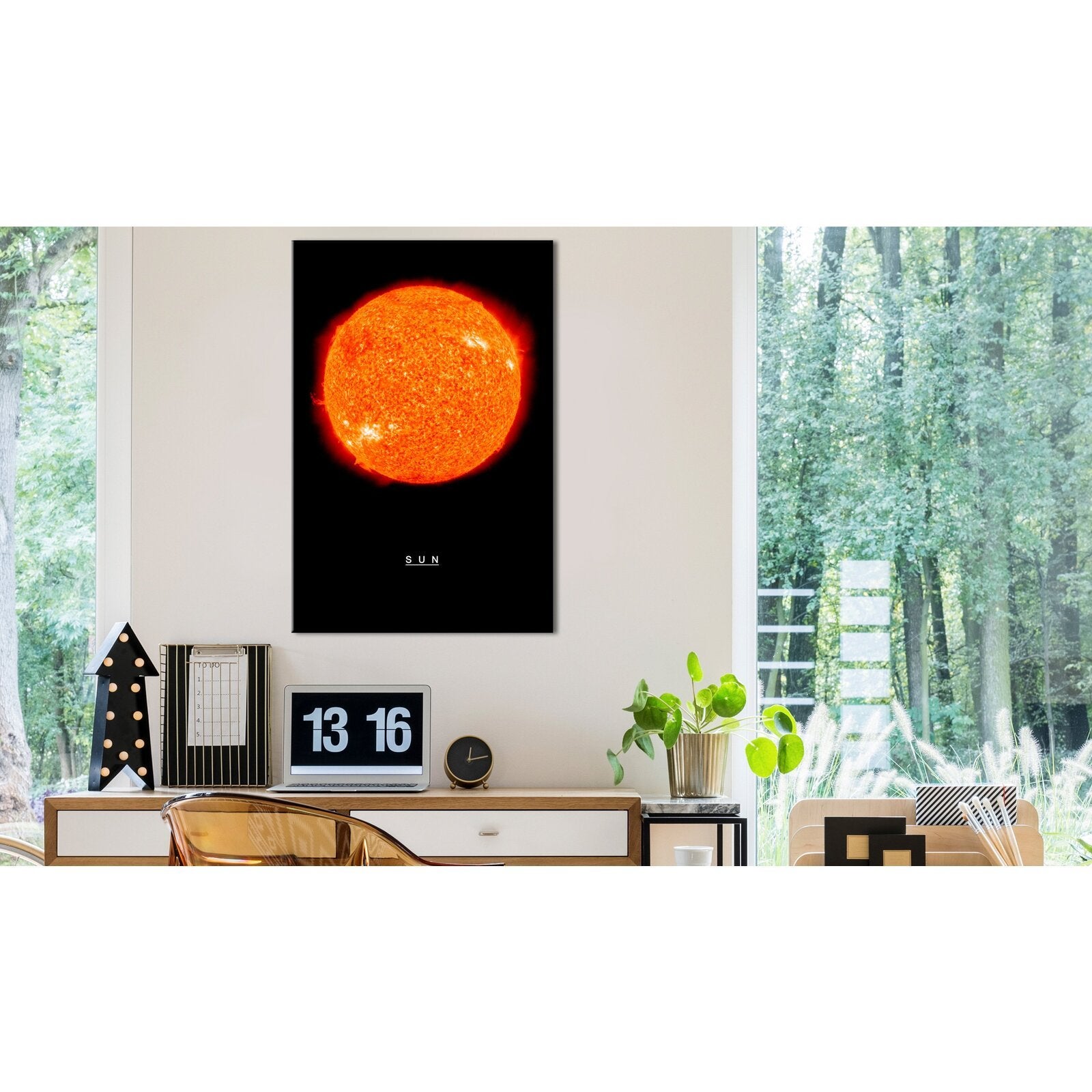 Tableau soleil vertical - 60 x 90 cm - 2
