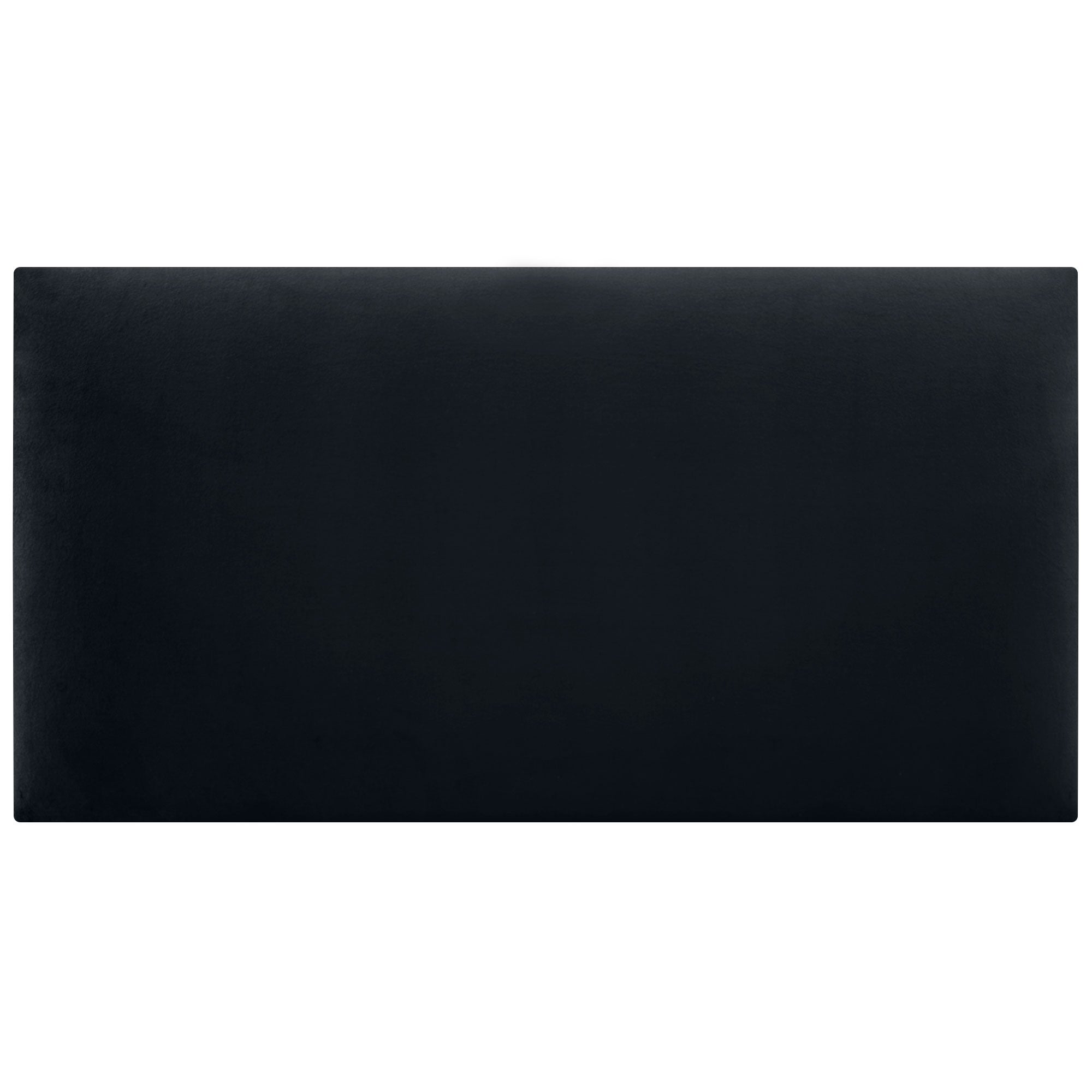 DHOME Testiera in Velluto Liscio Camera da letto Imbottita con Testiera Imbottita Moderna di Fascia Alta (Nero, 90x50cm) - 3