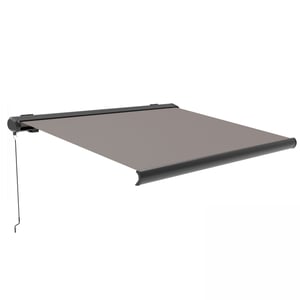 Store banne coffre integral 2.5x2m aluminium taupe