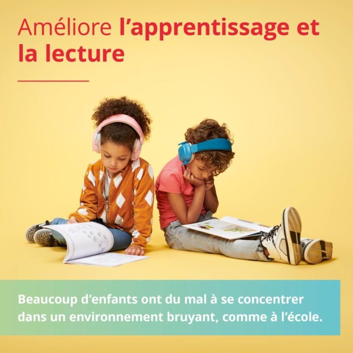 Casque Anti-bruit pour Enfant TDAH/Autiste - Protection Auditif jusqu'à 16 Ans dans les s Bruyants - 3