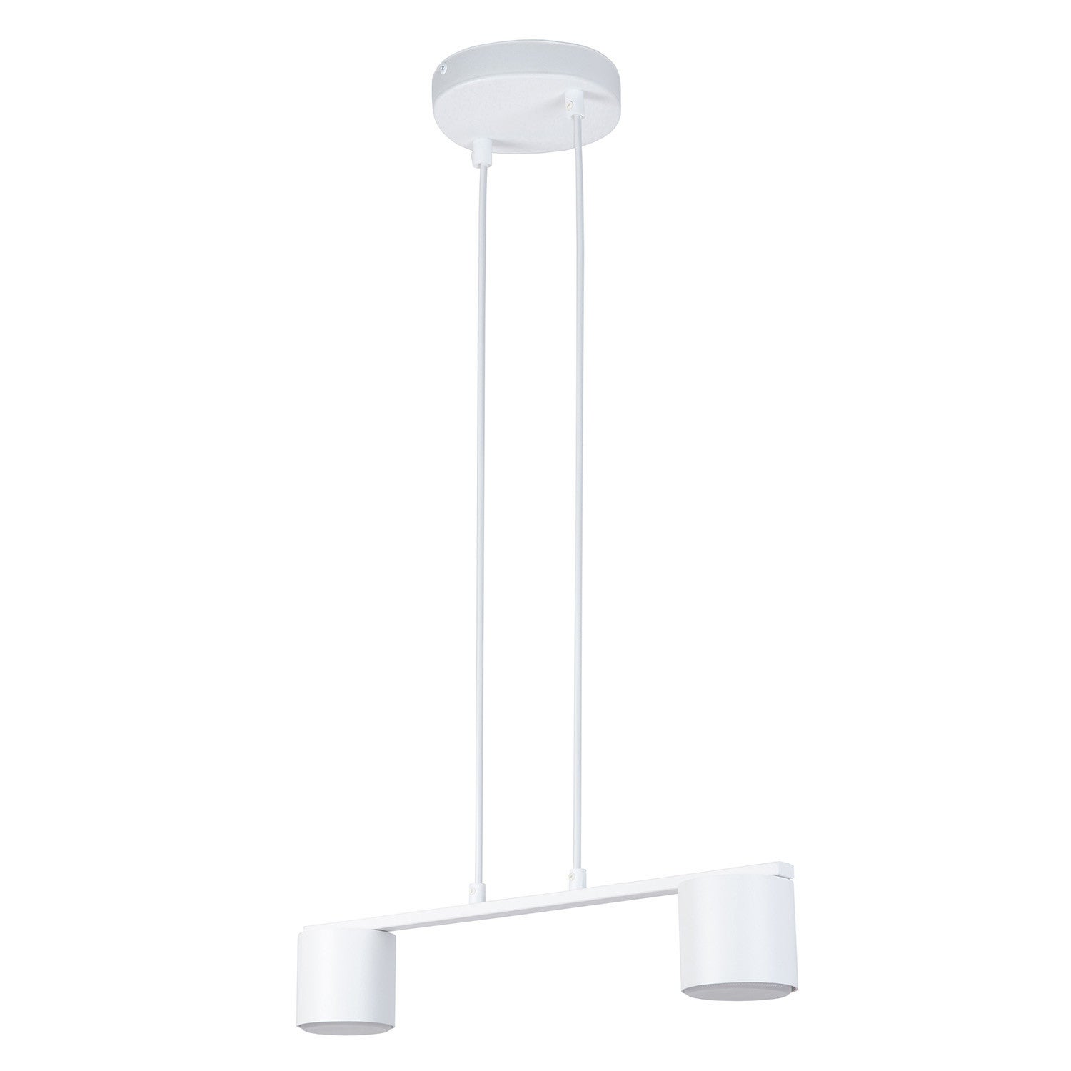 Lampa wisząca Mila biała 2xGX53x12W nowoczesna wym: 100 x 46 x 14 cm metal SIGMA