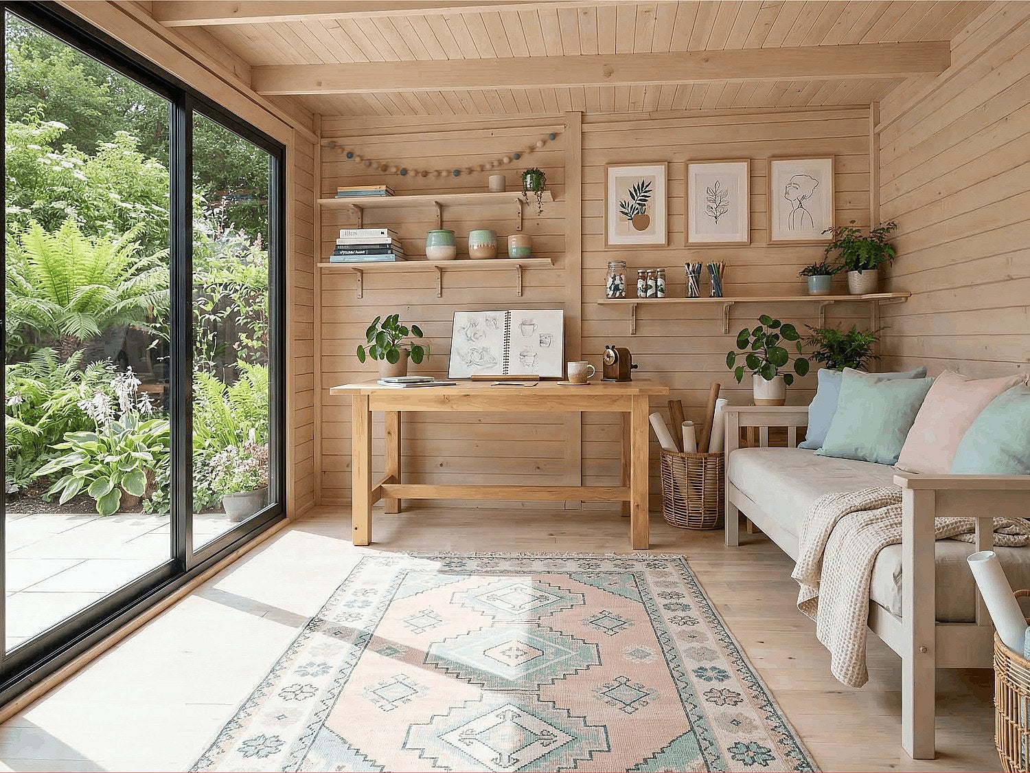 Studio de jardin en bois 15,3 m² - Epaisseur 28 mm - CANOPIA - 4