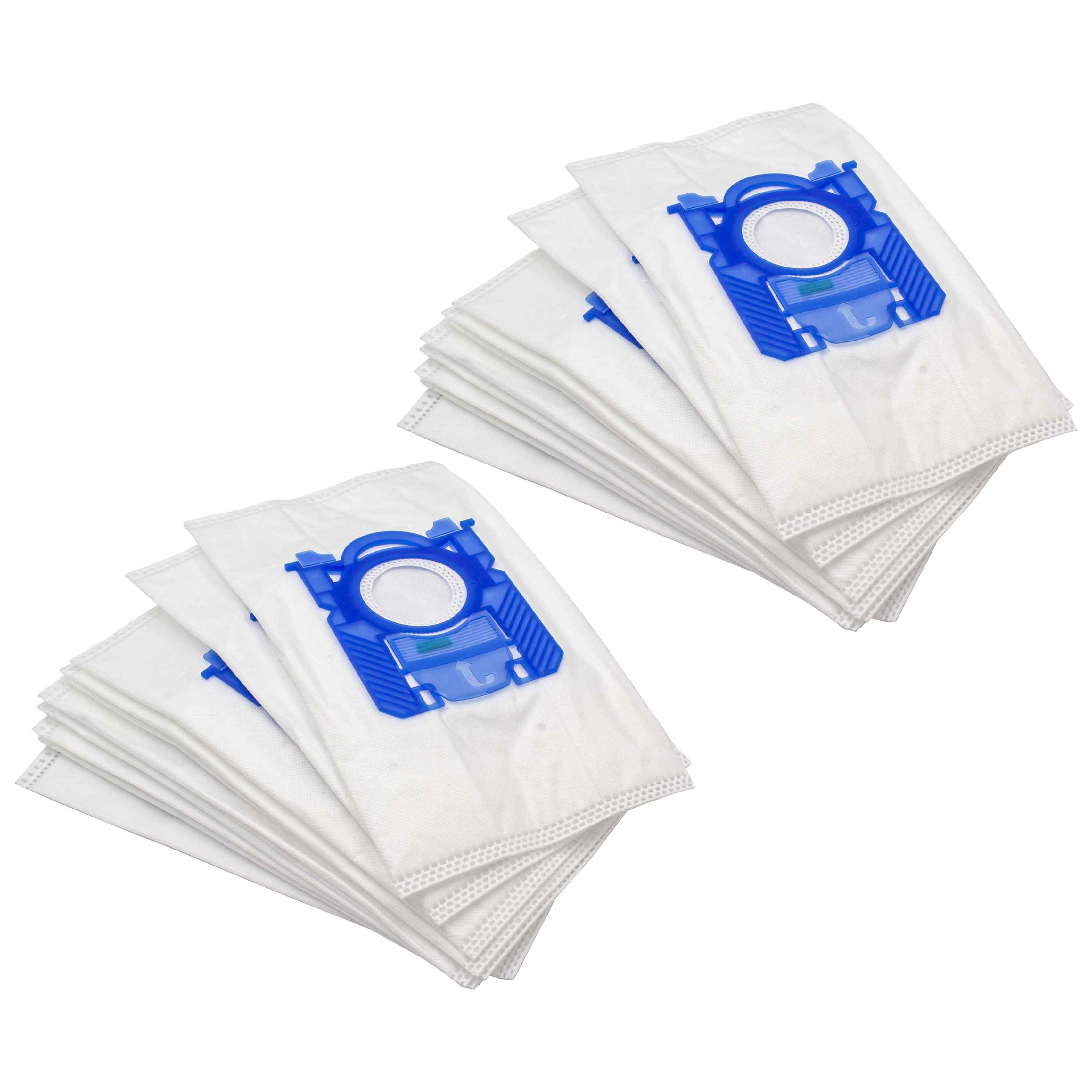 vhbw 20x Sacs compatible avec Philips Impact Excel, New York - City Line, Miami - City Line, Milano - City Line aspirateur - blanc - 2