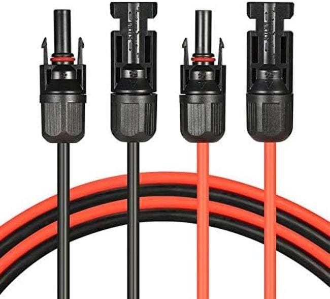 YINETTECH Cavo di prolunga per lampada solare, 5 m, resistente alle intemperie, per esterni, connettore a doppio pin per pannello solare e lampade per uso interno ed esterno YINETTECH Cavo di prolunga per lampada solare, 5 m, resistente alle intemperie, per esterni, connettore a doppio pin per pannello solare e lampade per uso interno ed esterno
