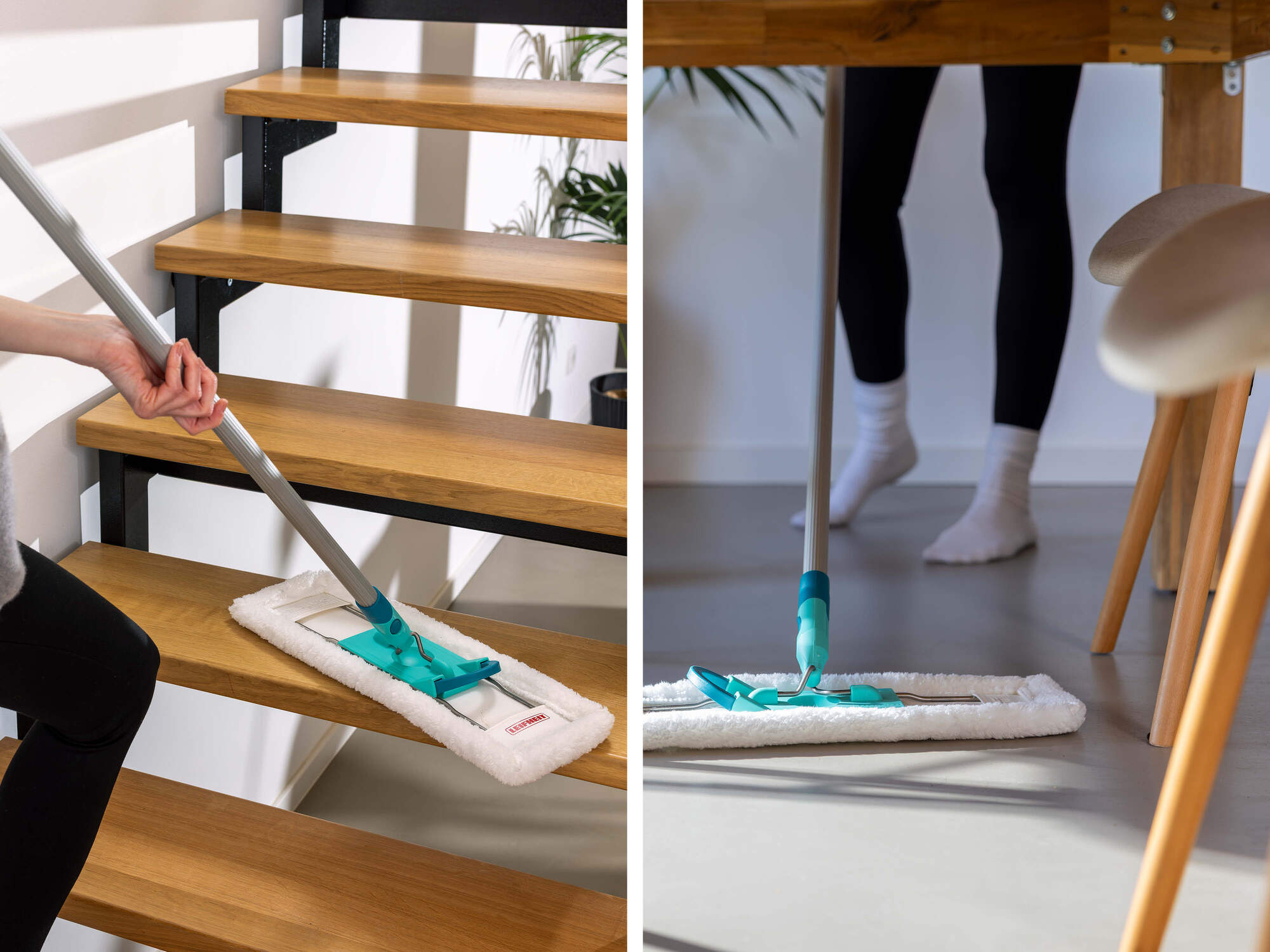 Leifheit housse Superduster Floor XL 55388, housse de rechange pour balai serpillière Profi XL, tous sols, lot de 2 - 3