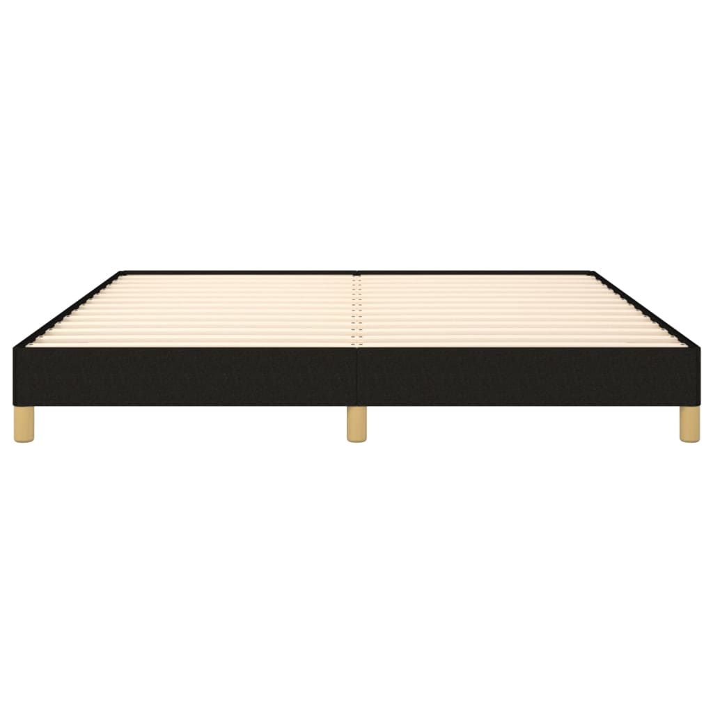 Cadre de lit sans matelas noir 180 x 200 cm tissu - 5