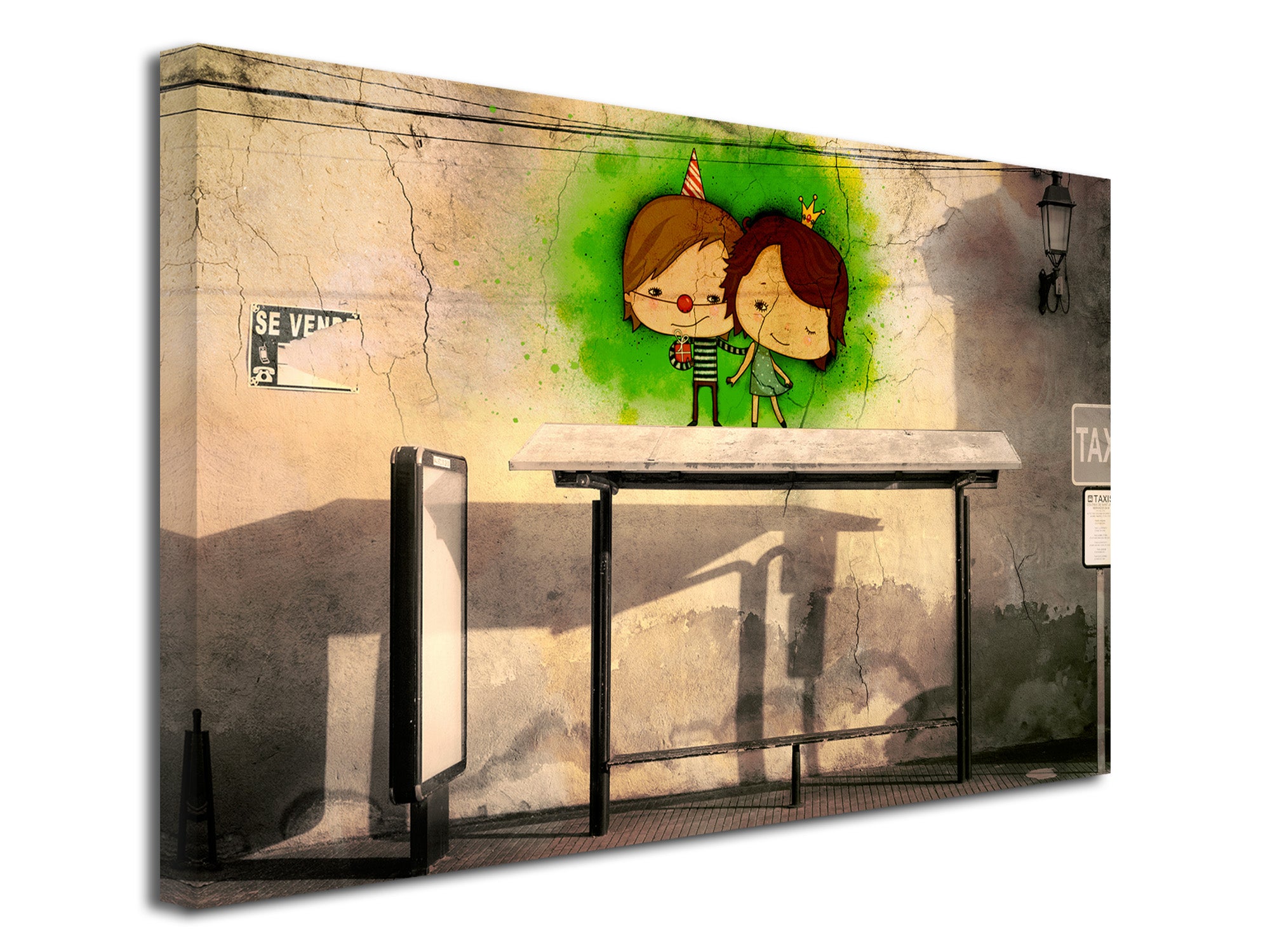 Tableau Street Art Graffiti Multicolore