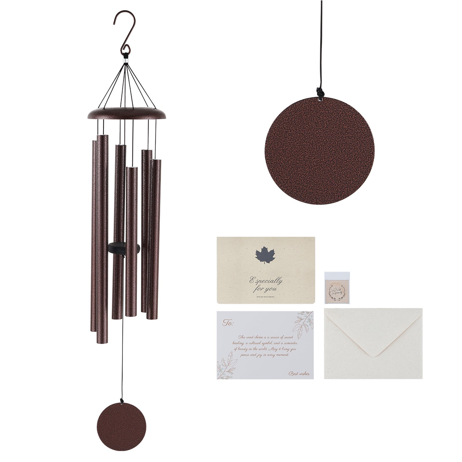 Campanelle A Vento In Metallo ASTARIN - Tono Profondo, 91,4 Cm, Decorazione Da Esterno E Regalo Commemorativo