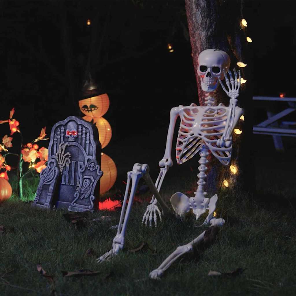 Szkielet Halloweenowy 2 pcs Biały 85 cm PVC vidaXL