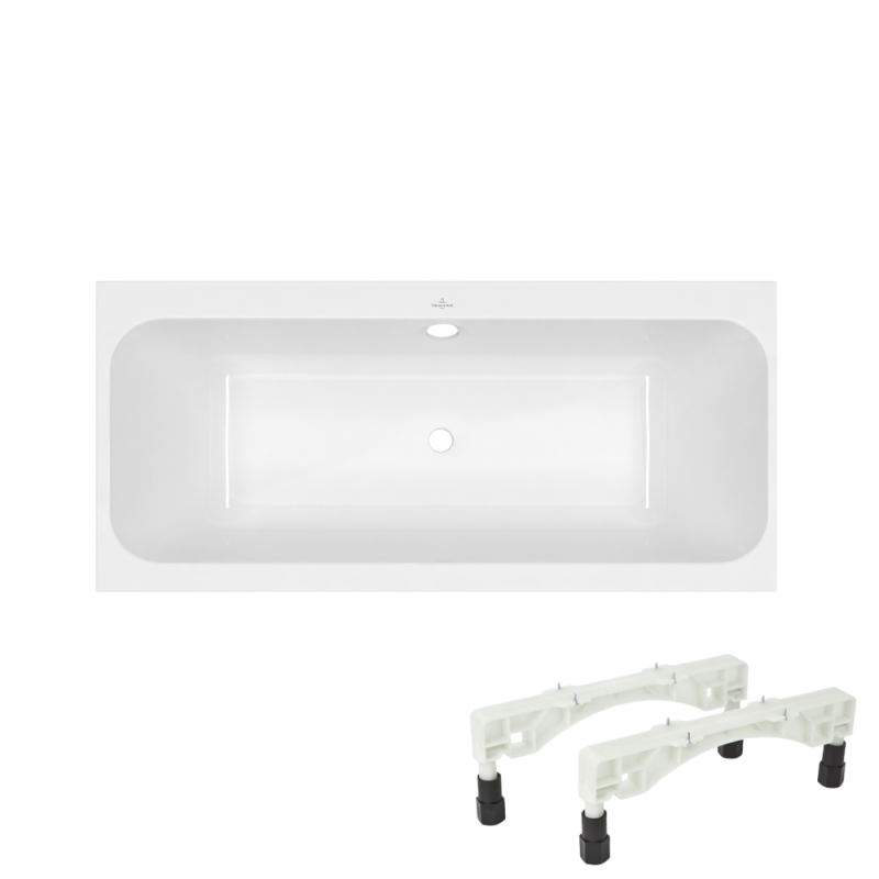 Bañera recta 150 x 70 villeroy & boch architectura con pies