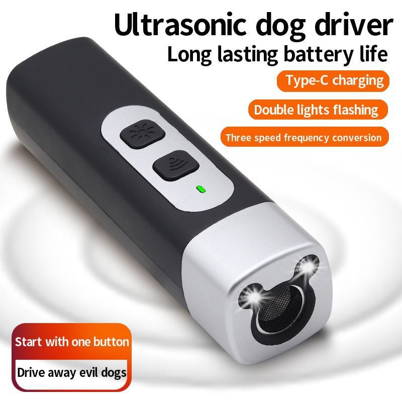 Dispositif anti-attaque canine avec ultrasons puissants et LED clignotante | Sûr, efficace et portable - 2