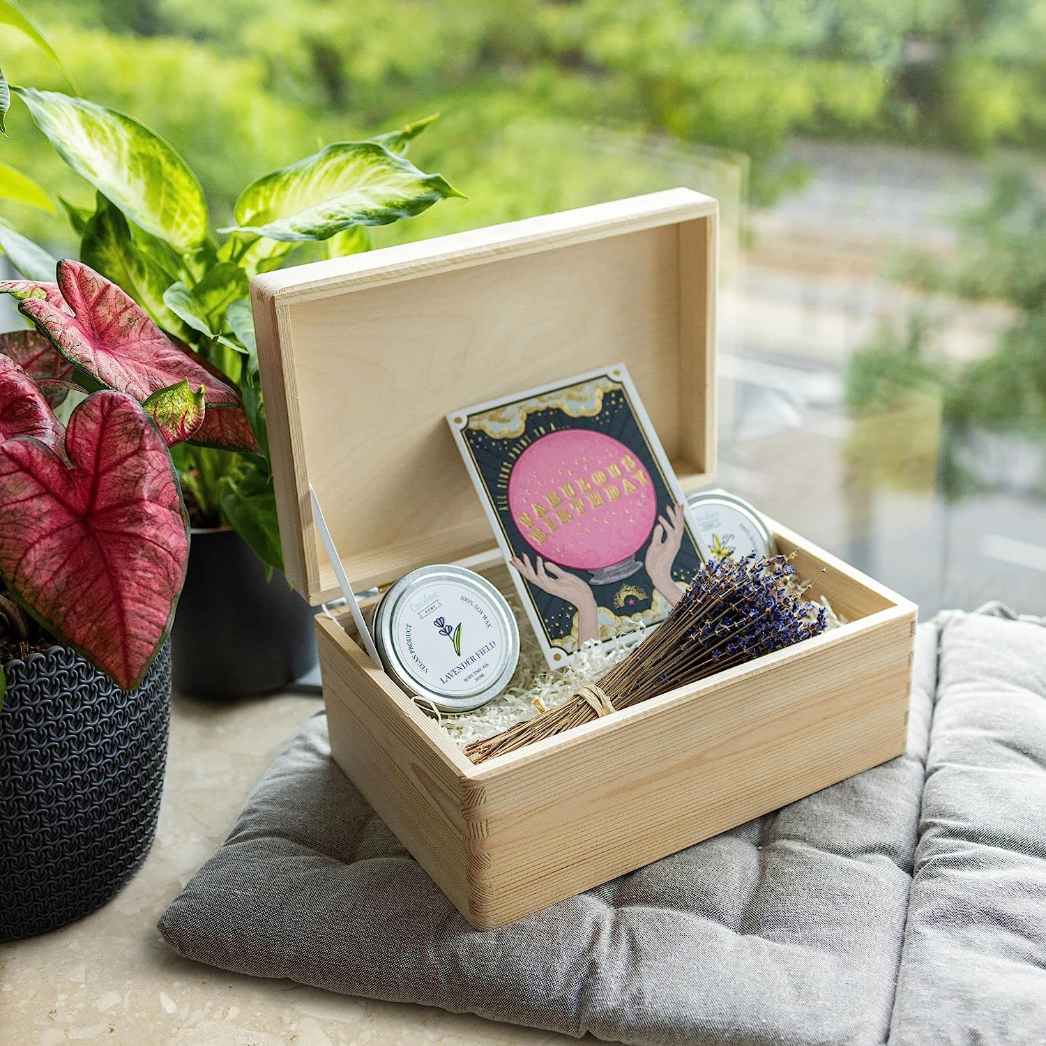 Creative Deco Boite Rangement en Bois | 30 x 20 x 14 cm (+/- 1 cm) | Non Peint | Boite en Bois | Boite a Souvenir | Boîte Caisse Coffre Malle | BRUT - 2