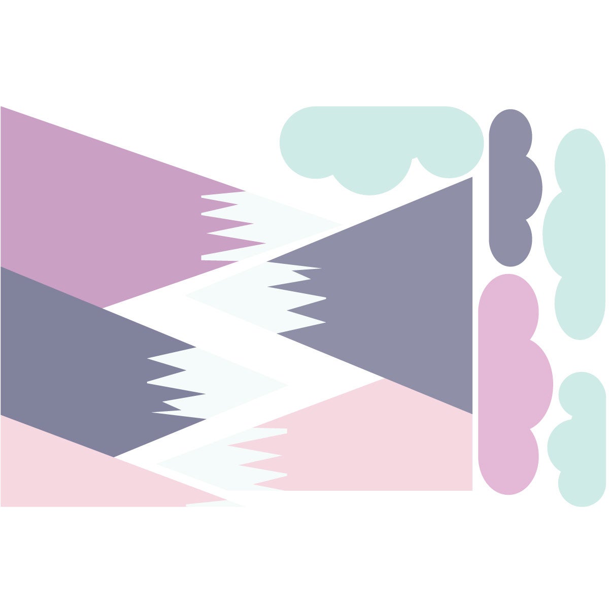 Adesivo bambino di montagna scandinavo simka - Sticker adesivo - adesivi murali - 90x135cm - 4