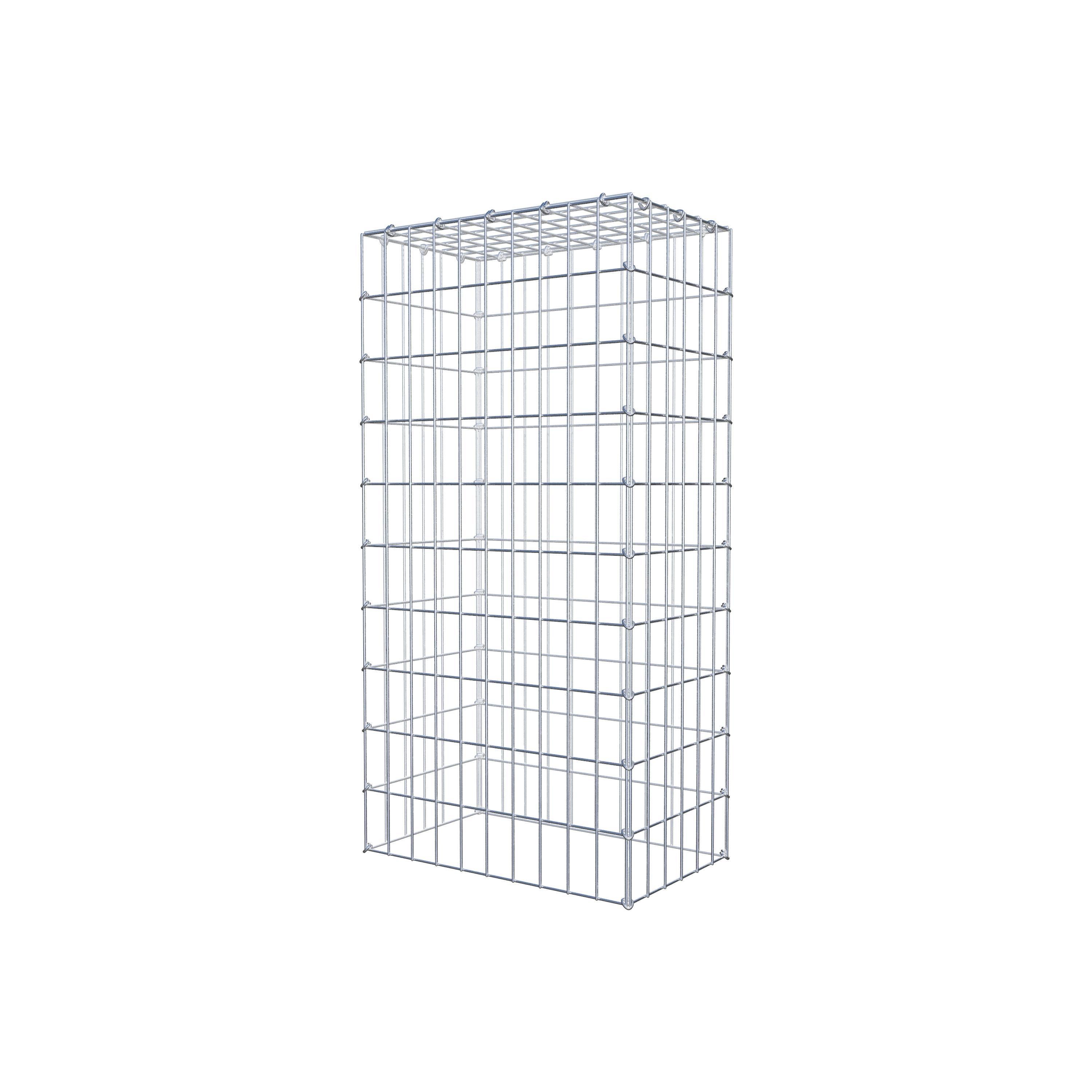 Gavión para apilar en acero galvanizado 100x30x50cm (LxAxP), malla 5 x 10cm, Anillo en C, sin rejilla inferior - 2
