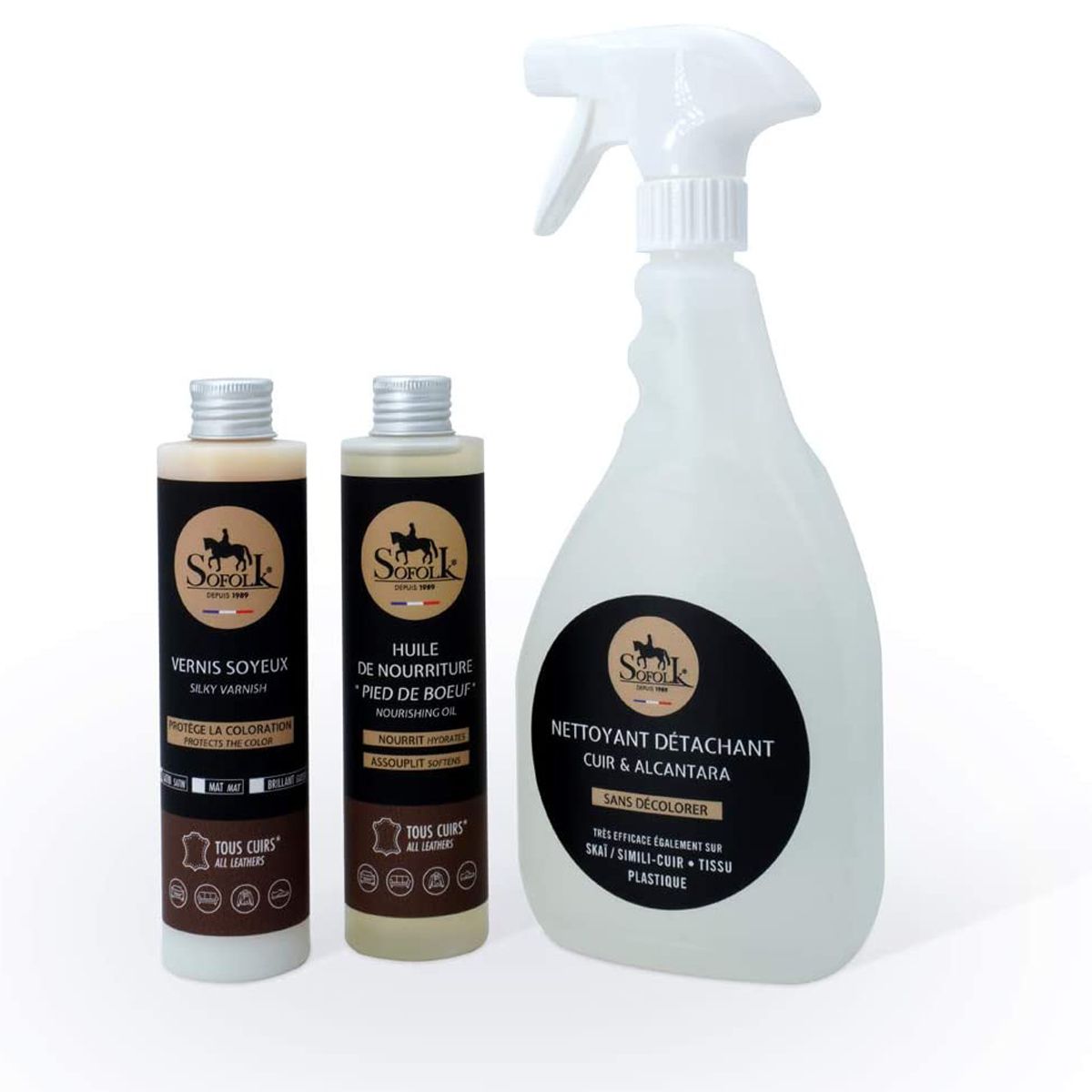 Kit D’entretien Du Cuir Avtorenovacia – Nettoyant, Protection Et Soin, 11 Oz, Fabrication Bulgarie