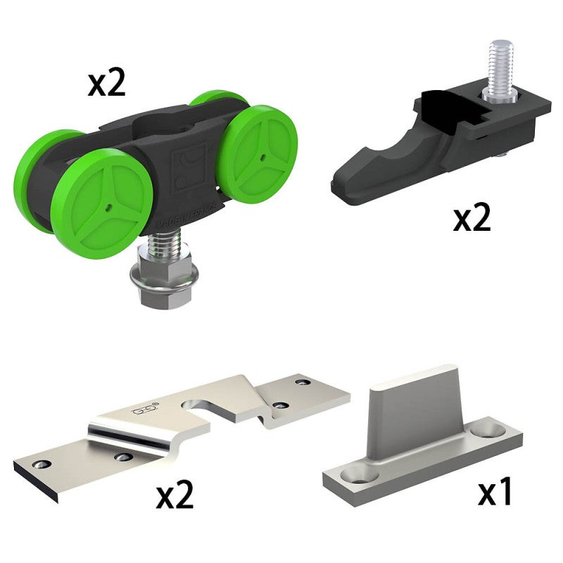 Kit pour 1 porte supplémentaire SLID'UP 1100 - porte jusqu'à 40 kg - 2