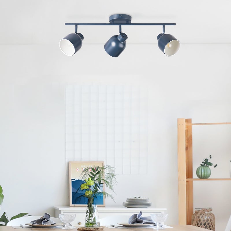 INSPIRE - Lampa sufitowa Ramp 3 spoty - Tonka - 3 x E14 Max 40 W - Dł. 63,4 cm - Ø 10,5 cm - Metal - Efekt matowy - Szary