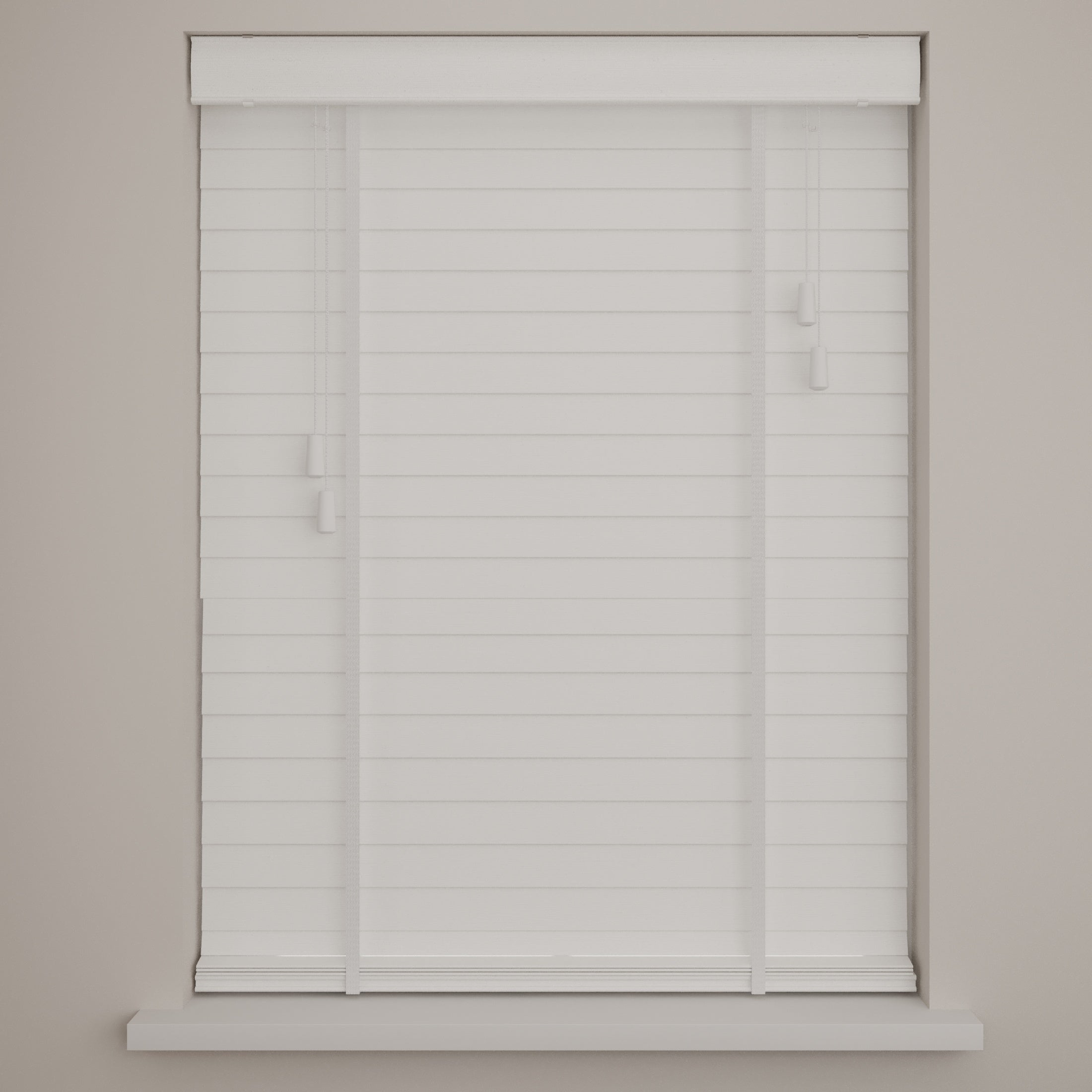 DTCH® Store vénitien en bois de bambou - Easy - 50 mm - Blanc - 120 x 175 cm - 2