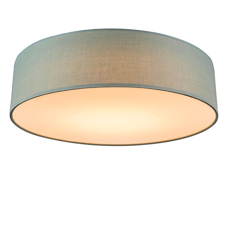 Lampa sufitowa zielona 40 cm z LED - Drum LED