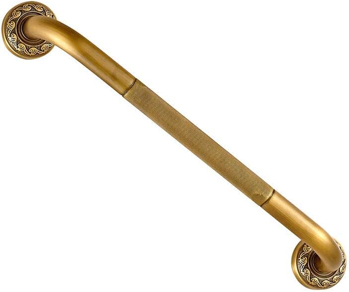 Poręcz do toalety, uchwyt z retro mosiądzu, poręcze zabezpieczające do pokoju, rzeźbiona poręcz schodowa montowana na ścianie/35 cm