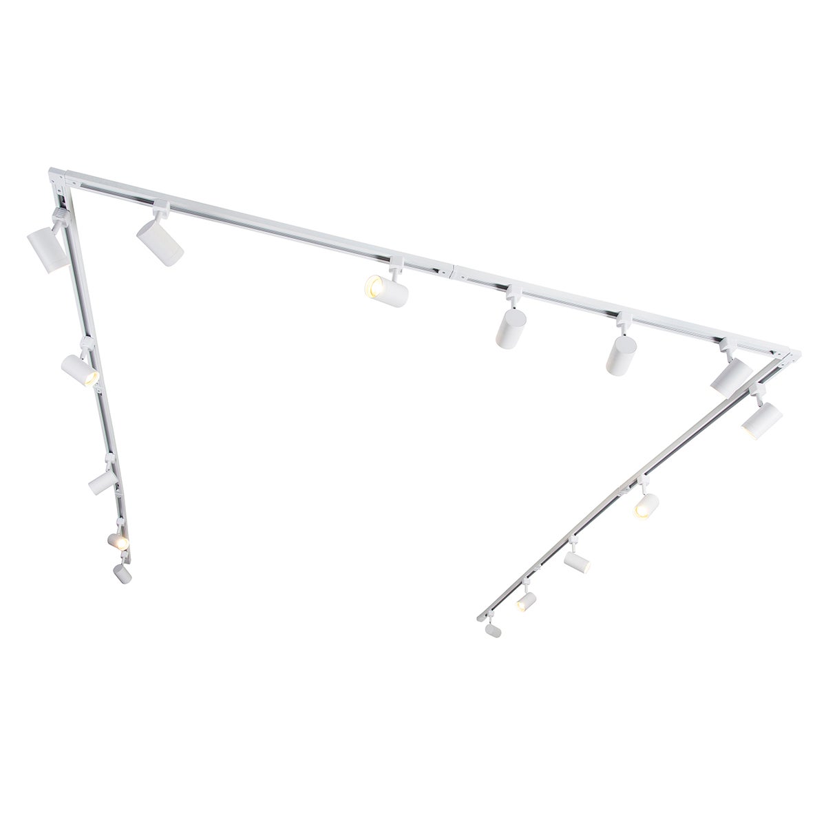 Nowoczesny system szynowy 1-fazowy biały z 15 miejscami - Jeana