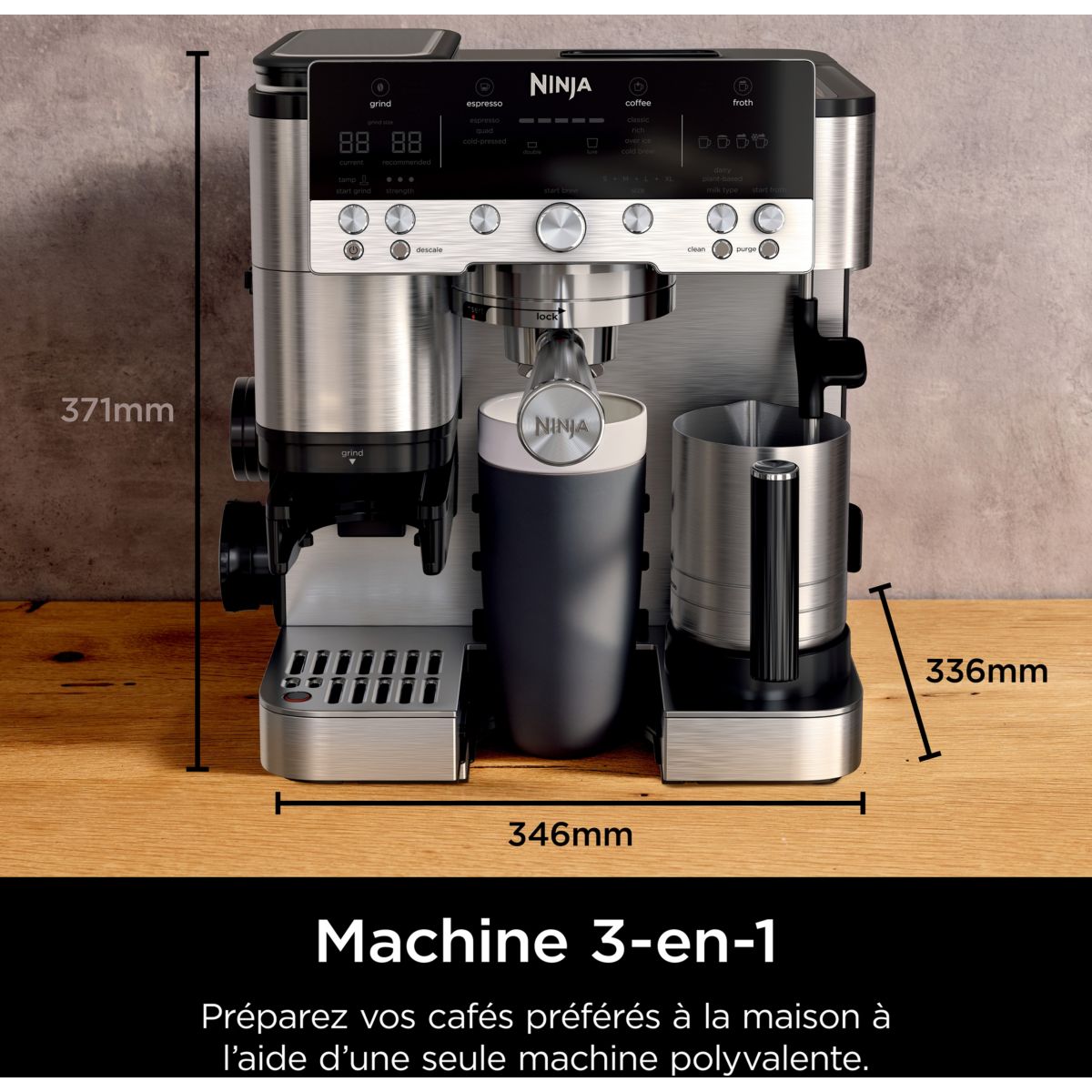 Macchina Da Caffè Elettrica Eldom KA50 - Per 6 Tazze, Filtro In Acciaio Inox, Stile Espresso Italiano, Colore Nero