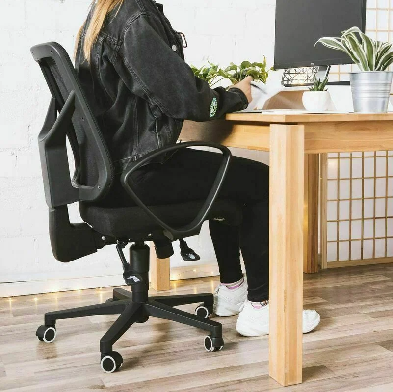 Blancroulette pour chaise de bureau - Lot 5 roulettes pour fauteuil - Roue de rechange 11/50 mm - Pied de siège silencieux - 2