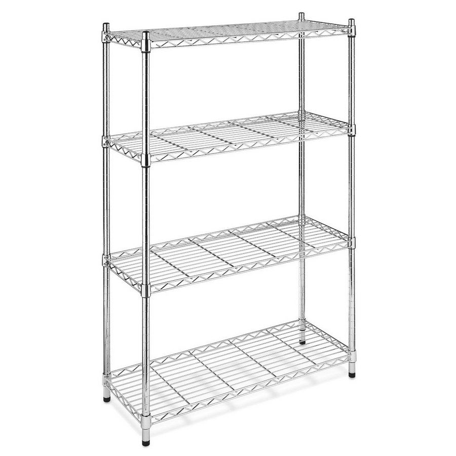 Scaffale in metallo con 4 ripiani regolabili 137x91,4x35,5cm 320Kg O91