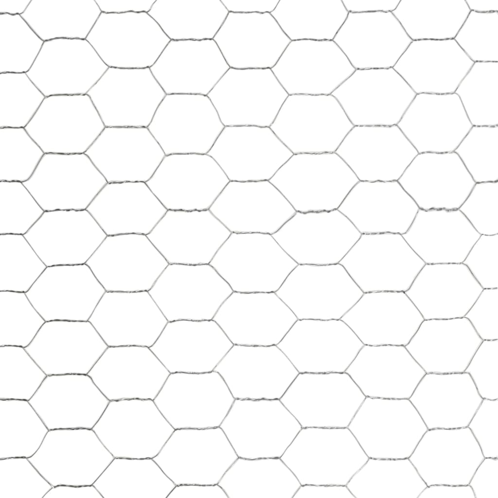 Clôture | Grillage pour volière Acier galvanisé 25x1,2 m Argenté - 4