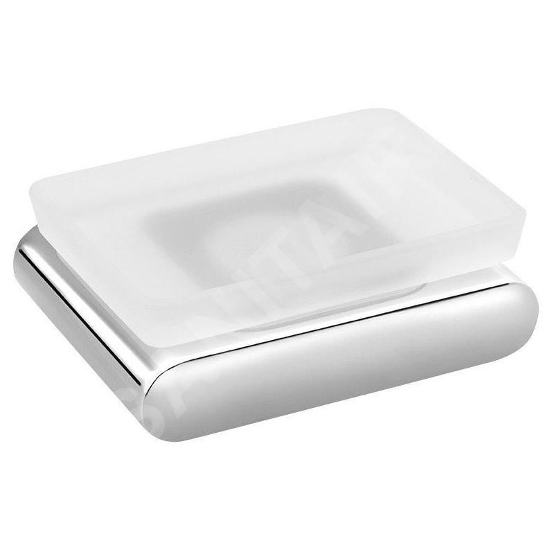 Porte-Savon Kapitan En Verre Dépoli - 11cm Diamètre - Design Moderne Et Facile à Nettoyer