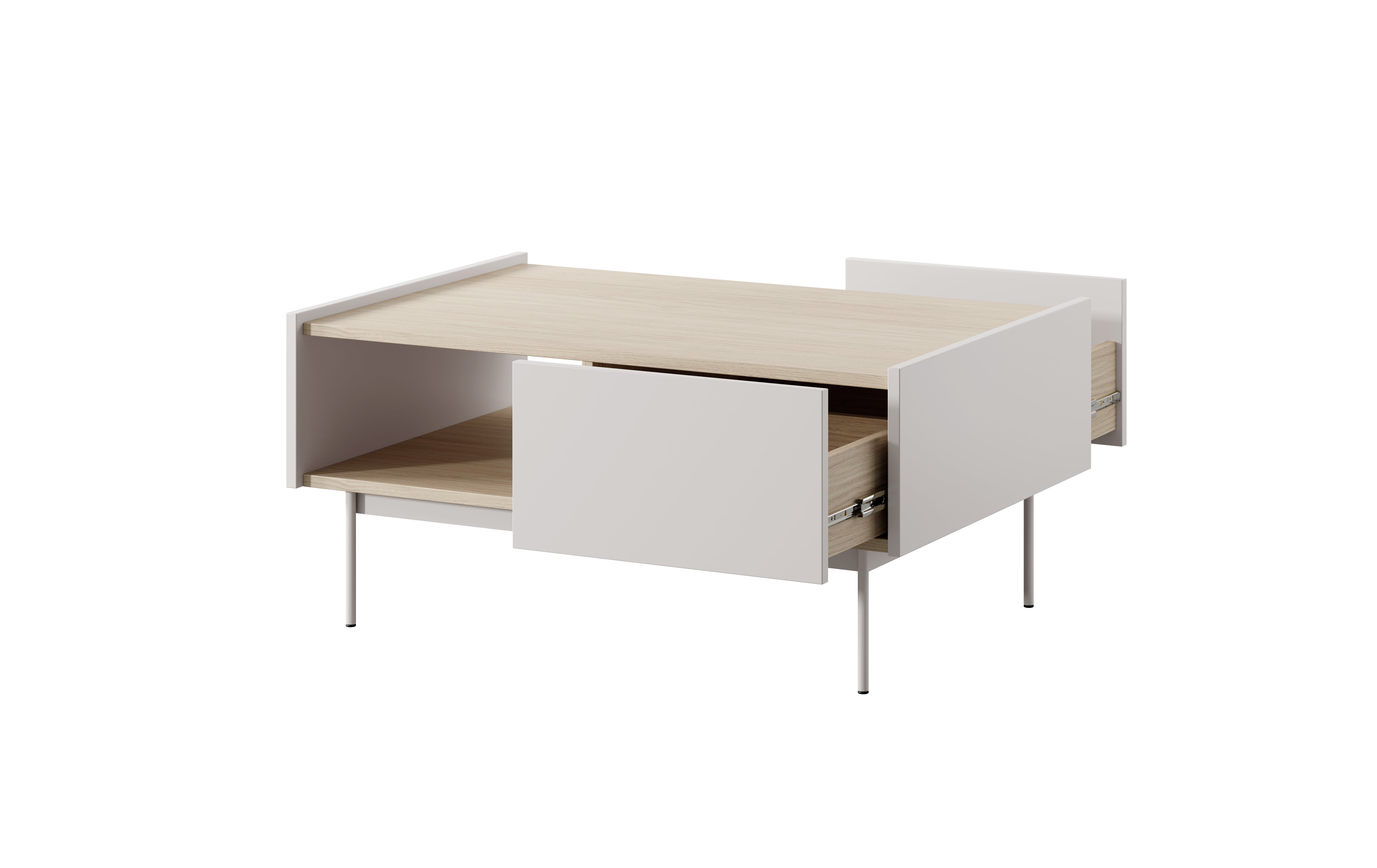 Stolik kawowy, Kaszmir, blat: dąb Linea, 97 x 45 x 65 cm - 4
