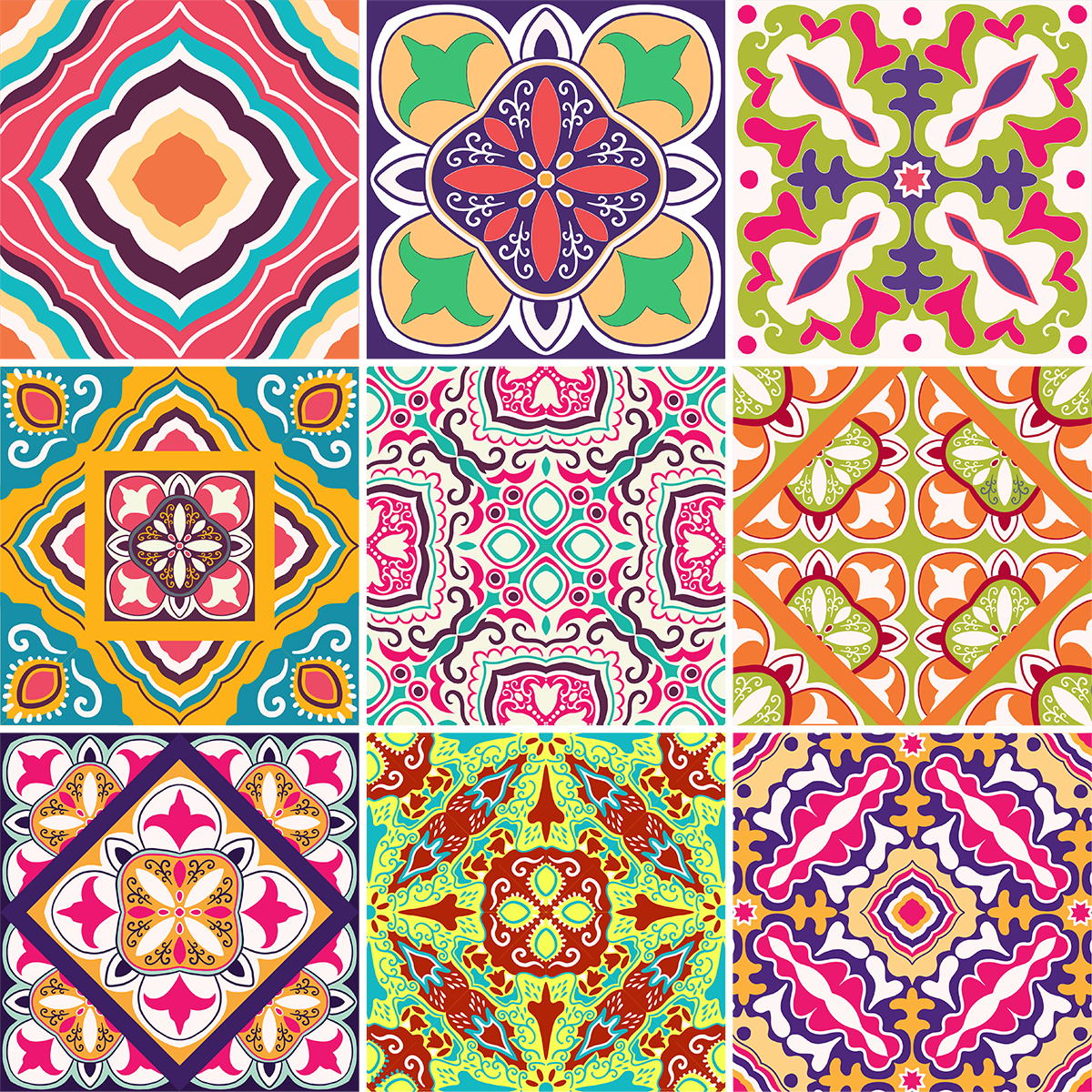 9 adesivi piastrelle azulejos analis - Sticker adesivo - adesivi murali - 9stickers15x15cm - 2