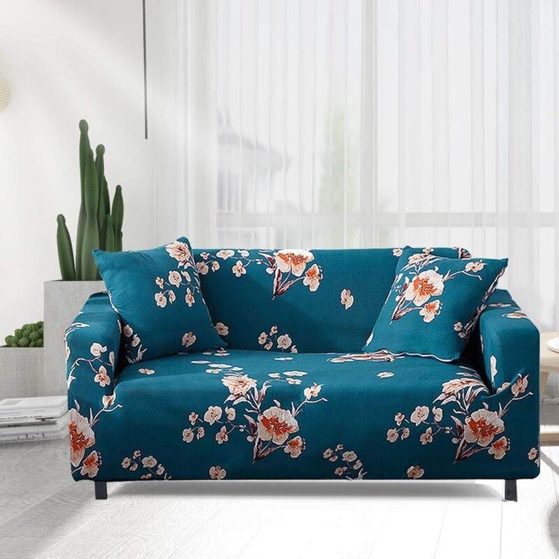 Copridivano E Copripoltrona Elasticizzato Jacquard 1 Posto | Made In Italy | 11 Colori Tra Cui Blu